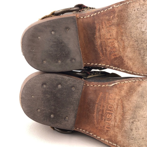 Bed Stu Triad Blue Leather Mule Clogs 8 - Picture 13 of 14